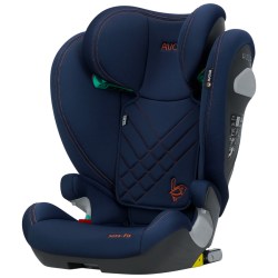 Tmavomodrá dětská autosedačka pro děti od 3 do 12 let, Avova Sora-Fix River Blue, vítěz testu ADAC 2024